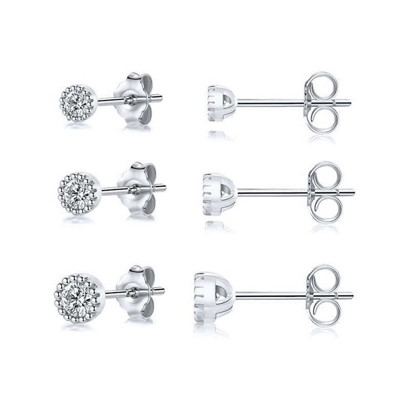 Arley Basic Round Stud (Set of 3) - Meg & Zoe